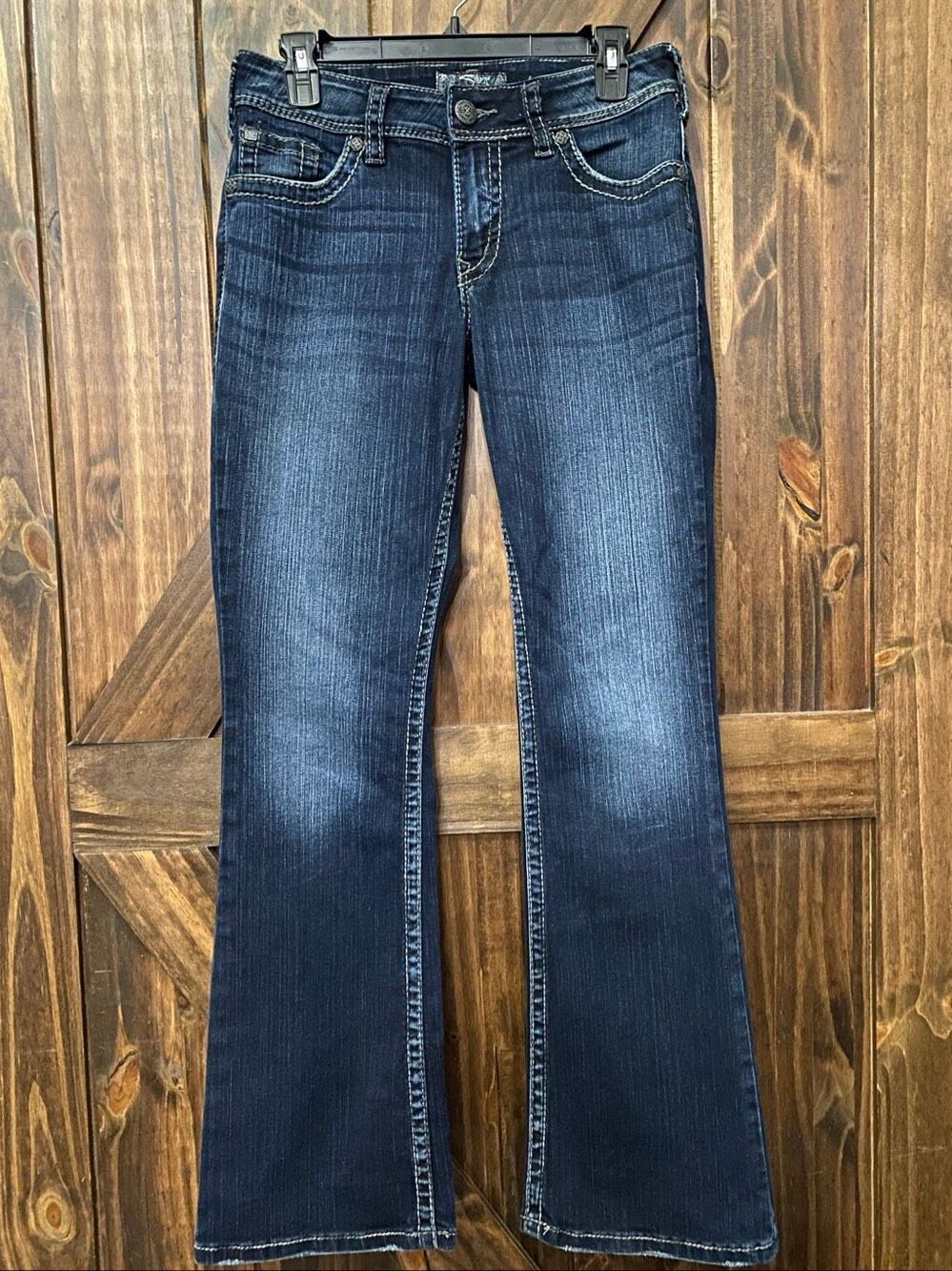 Silver Suki Surplus Bootcut Jeans Mid Rise Dark Wash Women’s Sz W29/L32